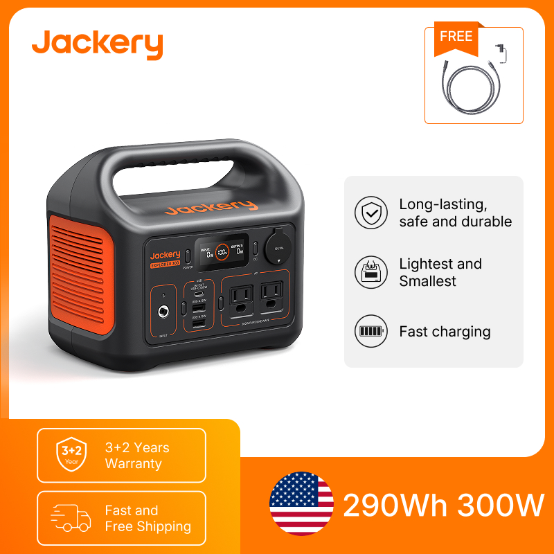 Outdoor Power Tower - Jackery Portable Power Station Explorer 300New