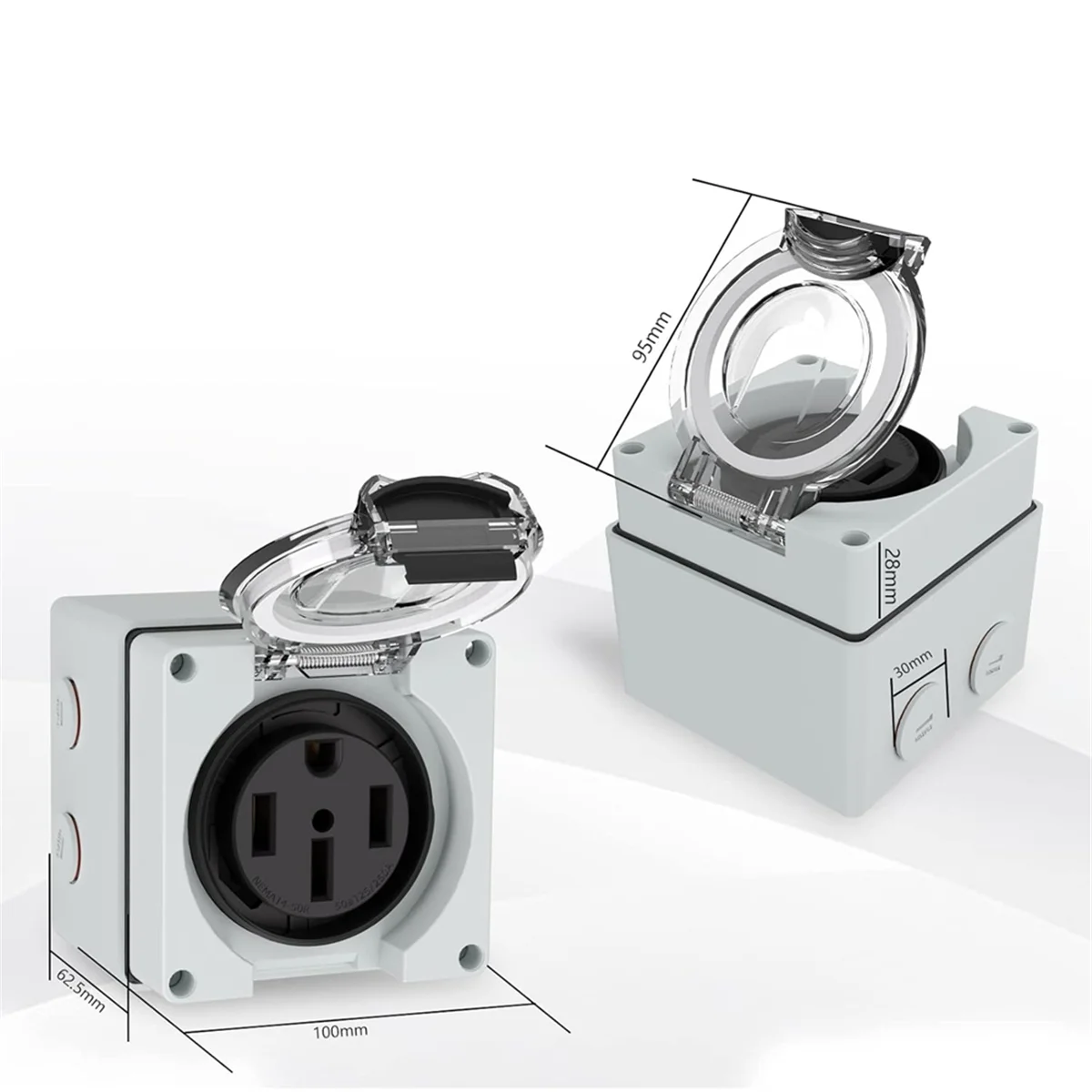 AT16 50Amp Power Outlet Box, 1 - Outdoor Power Receptacle Box review and price