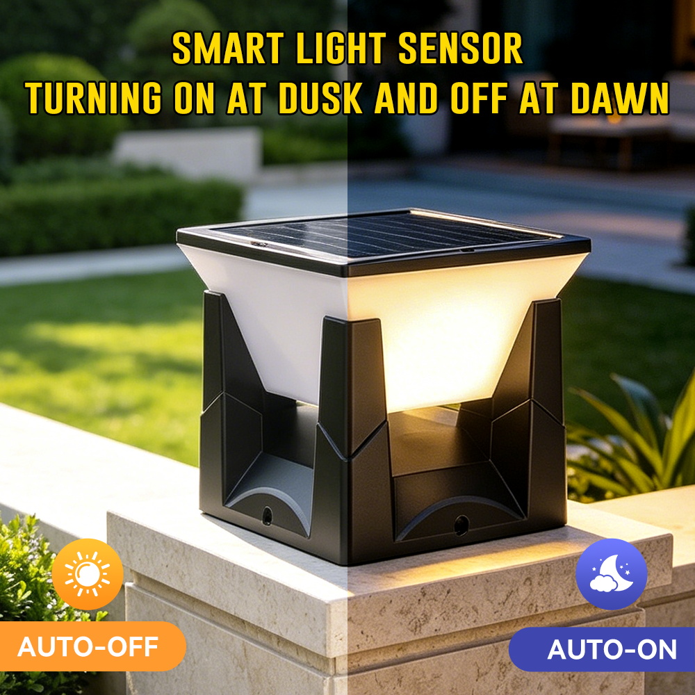 3-Color Solar Post Light IP65  - Outdoor Power Post review and price