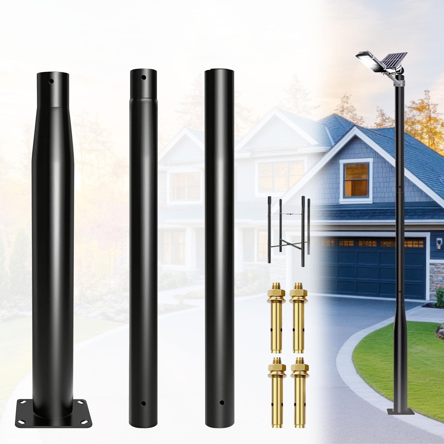  Universal Light Pole Set for  - Outdoor Power Post review and price