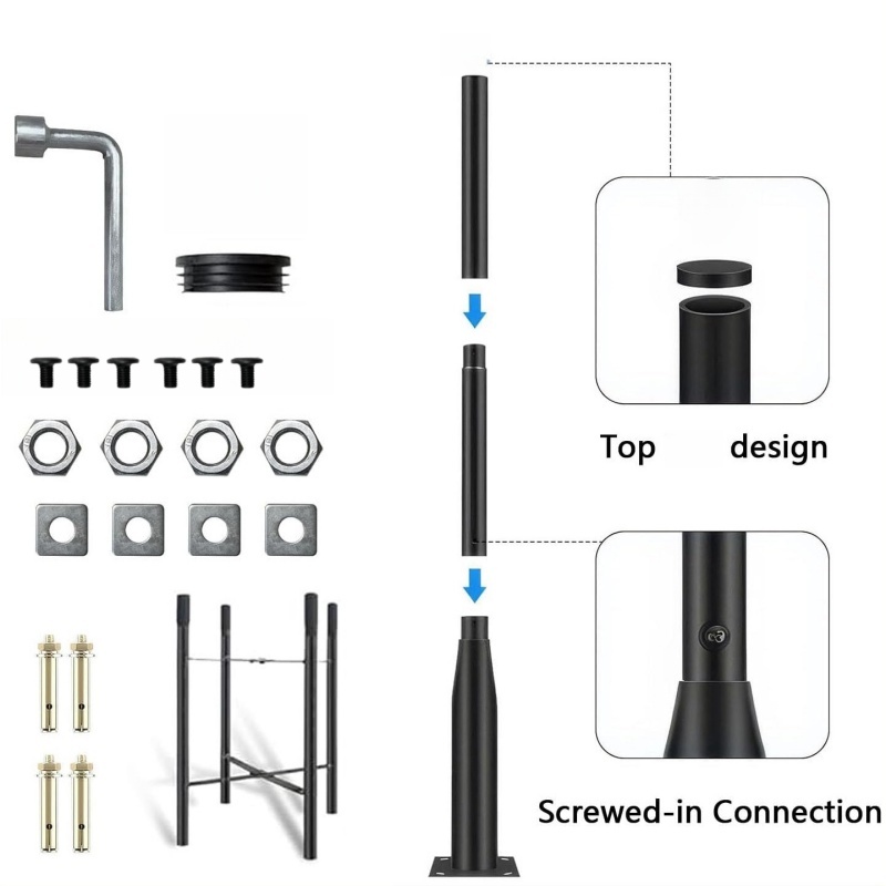  Universal Light Pole Set for  - Outdoor Power Post review and price