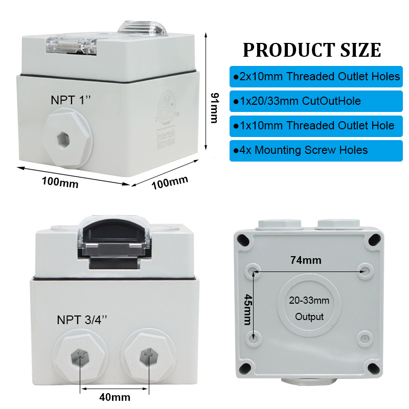 125/250V 20A Generator RV Powe - Outdoor Power Receptacle Box review and price