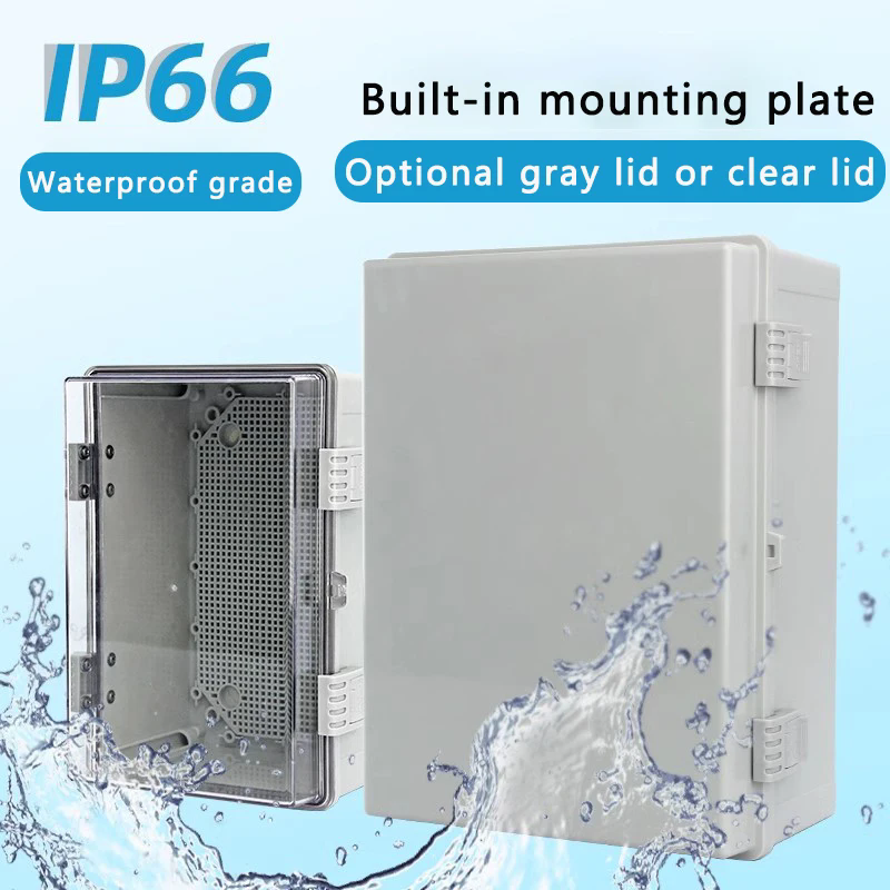 Ip66 Abs Pc Hinged Plastic Enc - Outdoor Power Junction Box review and price