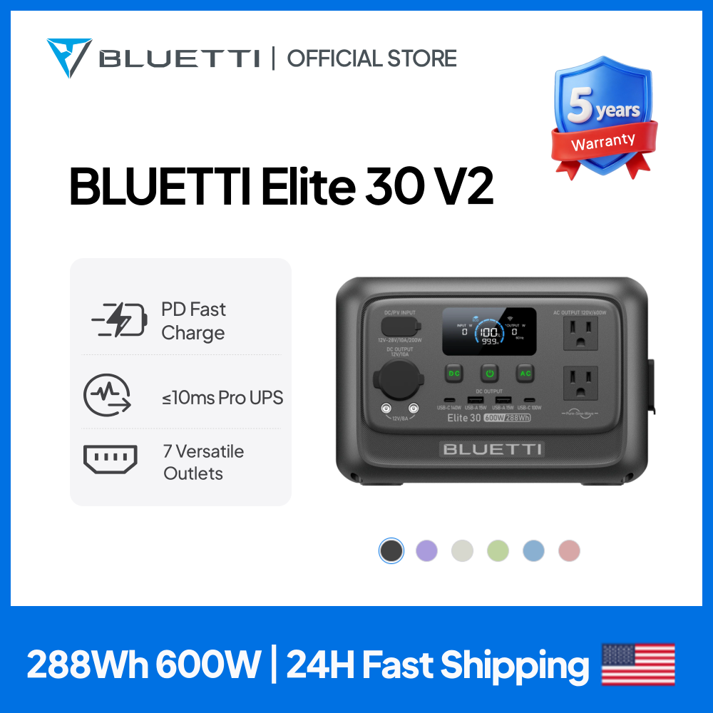 【Renew】BLUETTI Elite 30 V2 Por - Outdoor Power Equipment review and price