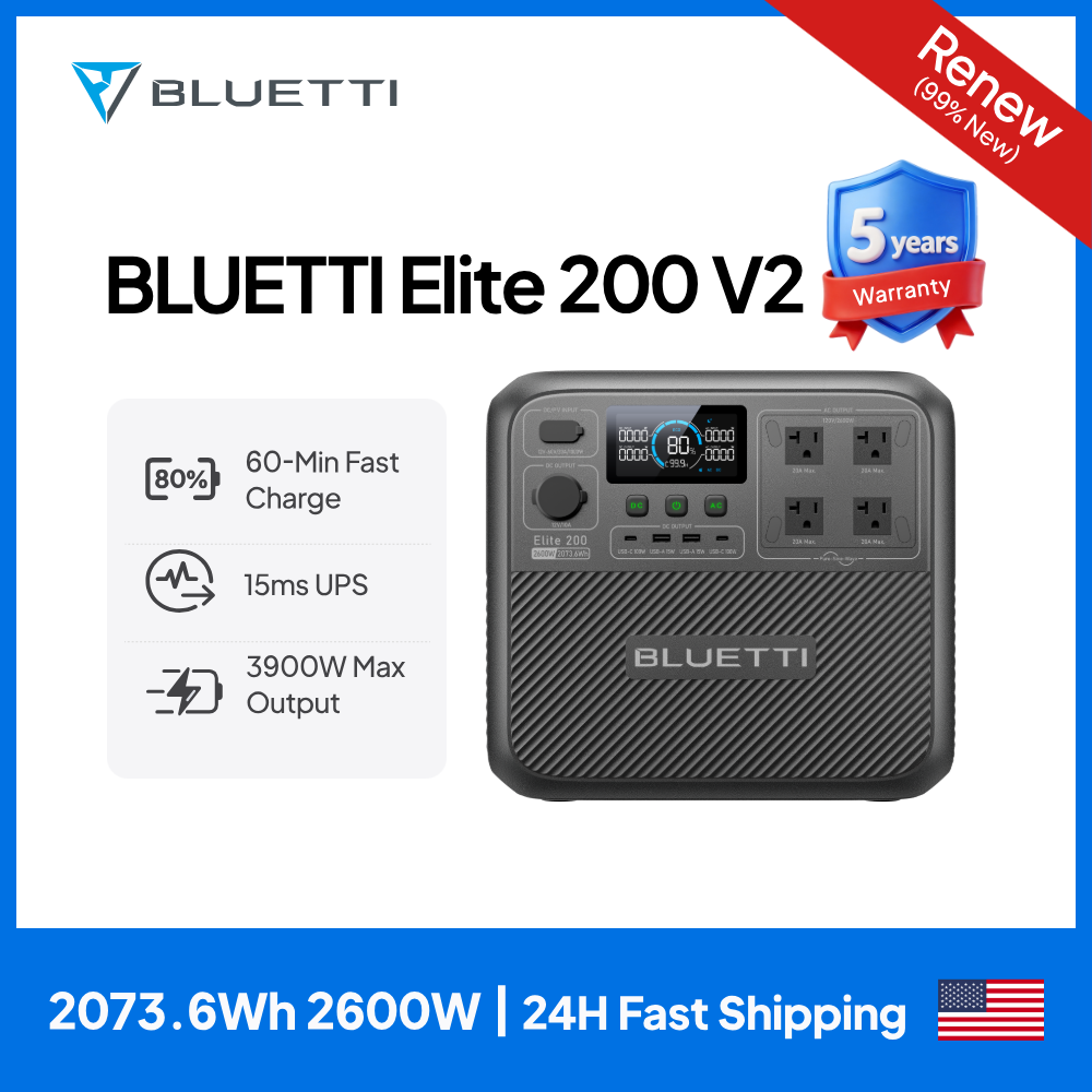 【Renew】BLUETTI Elite 200 V2 Po - Outdoor Power Tower review and price