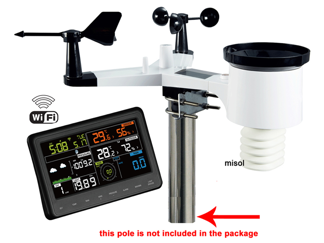 MISOL WiFi Weather Station wit - Outdoor Power Tower review and price